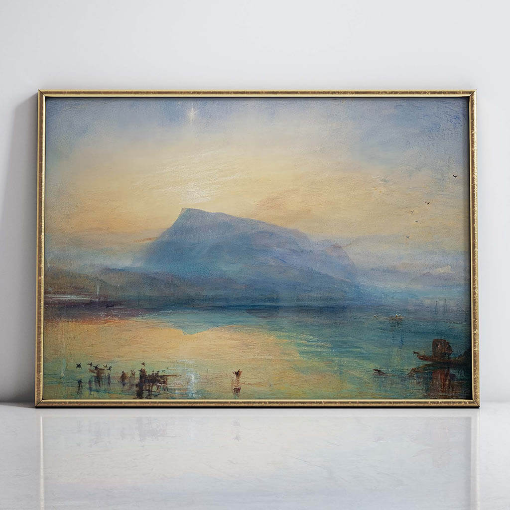 The Blue Rigi Lake of Lucerne Artwork