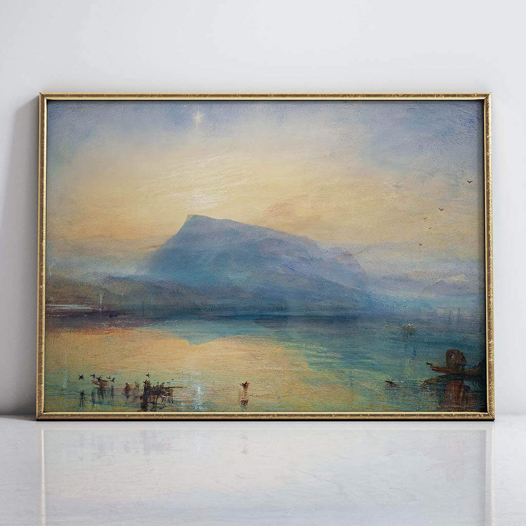 The Blue Rigi Lake of Lucerne，Sunrise Artwork - Printable ...