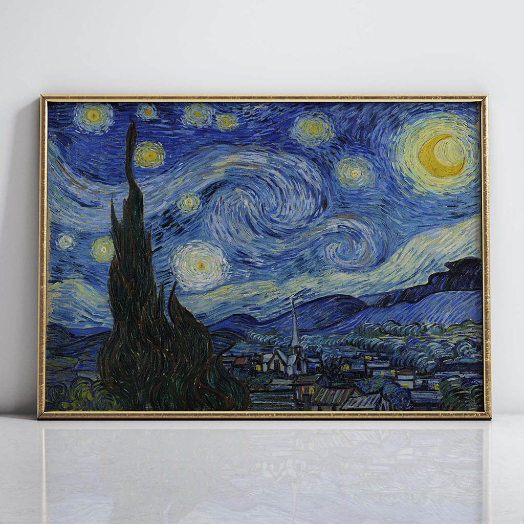 The Starry Night 1889 Downloadable Wall art