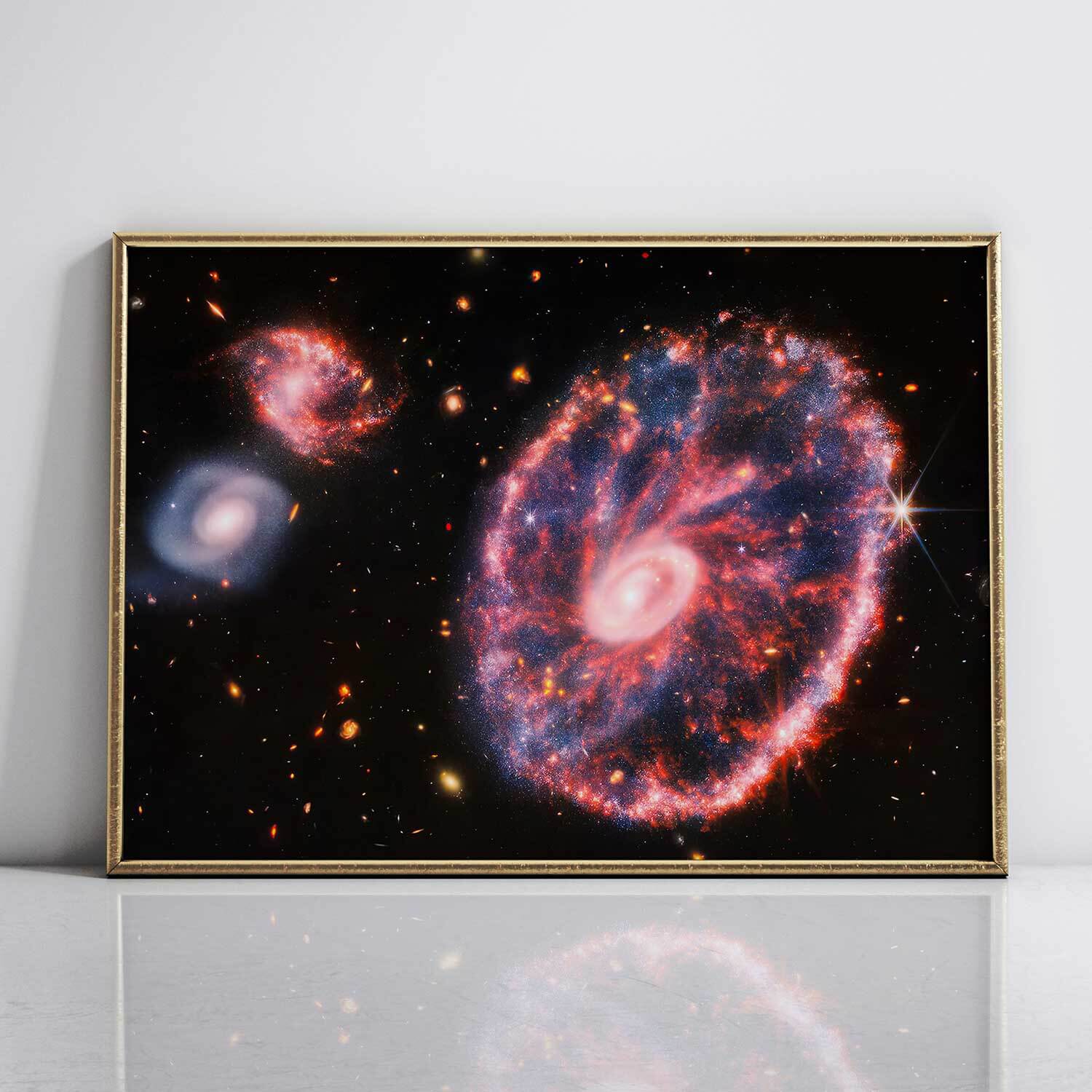 Carwheel Galaxy View Digital Art Prints