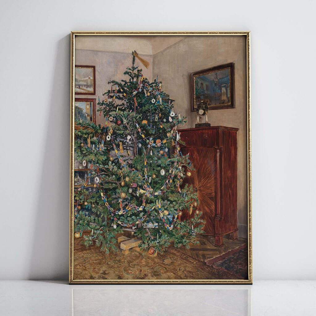Antique Christmas Tree Digital Art