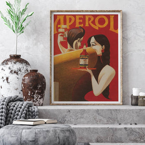 Aperol Liqueur Poster Digital Art Posters