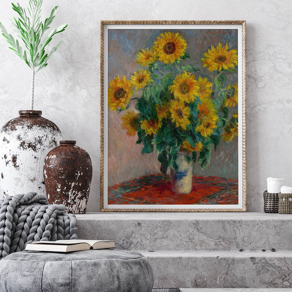 Bouquet of Sunflowers Digital Art Prints