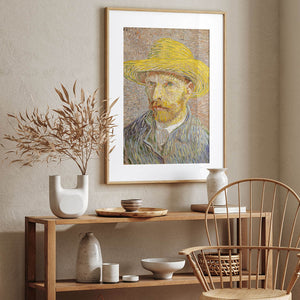 Self-Portrait with a Straw Hat Digital Art Prints