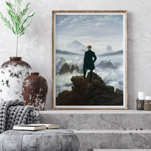 The Wanderer above the Sea of Fog Digital Art Prints