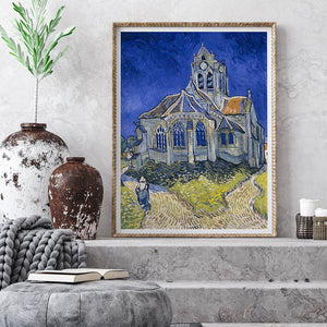 The Church at Auvers Digital Art Prints
