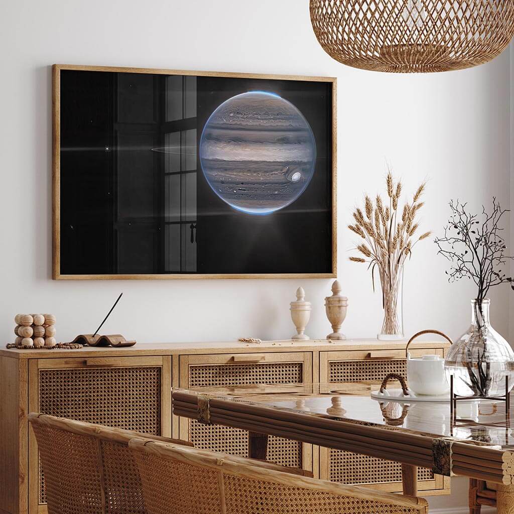 Jupiter’s Great Red Spot and ghostly glowing Printable Art