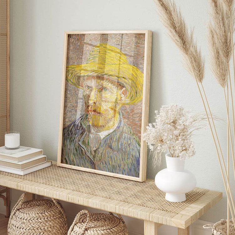 Self-Portrait with a Straw Hat Printable Wall art