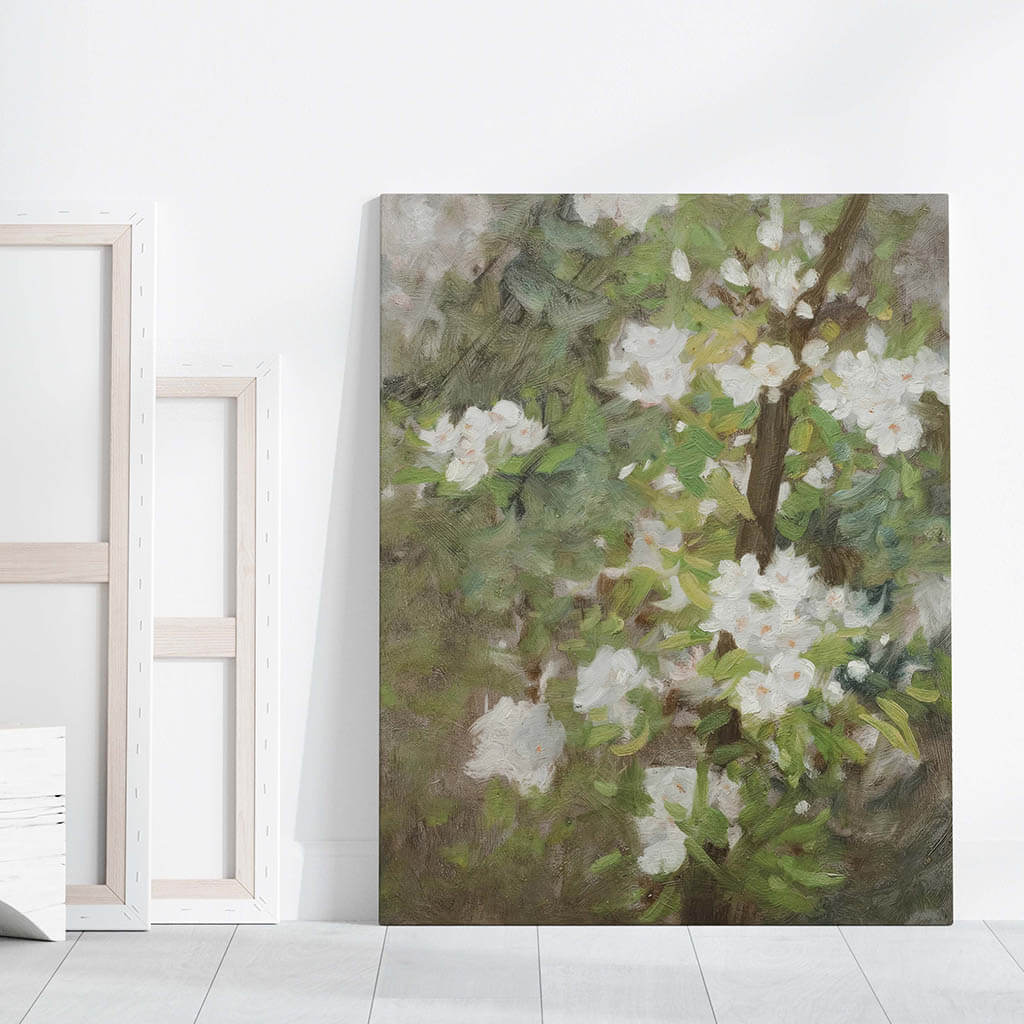 White Blossom Digital Wall art