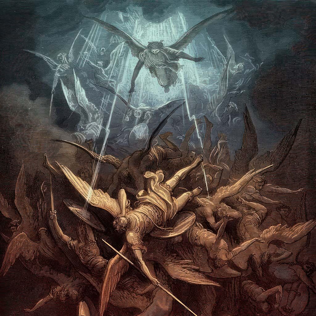 Paradise Lost Fall of the rebel angels Printable Wall Art