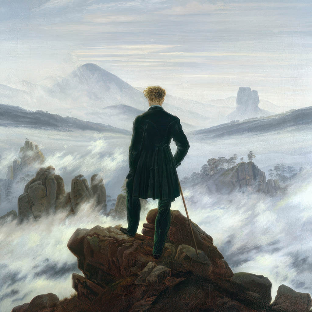 The Wanderer above the Sea of Fog Printable Wall Art