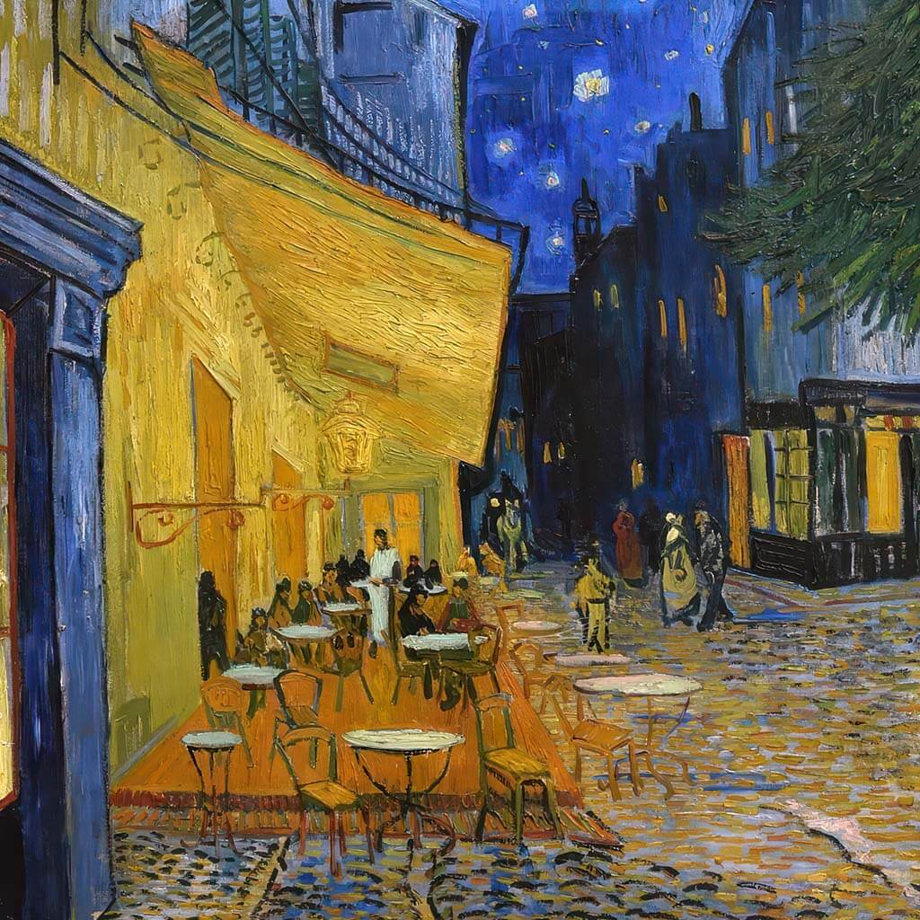 Cafe Terrace at Night Printable Wall Art