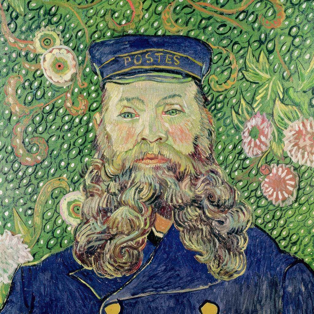 Van Gogh's Postman Roulin Portrait - Instant Download