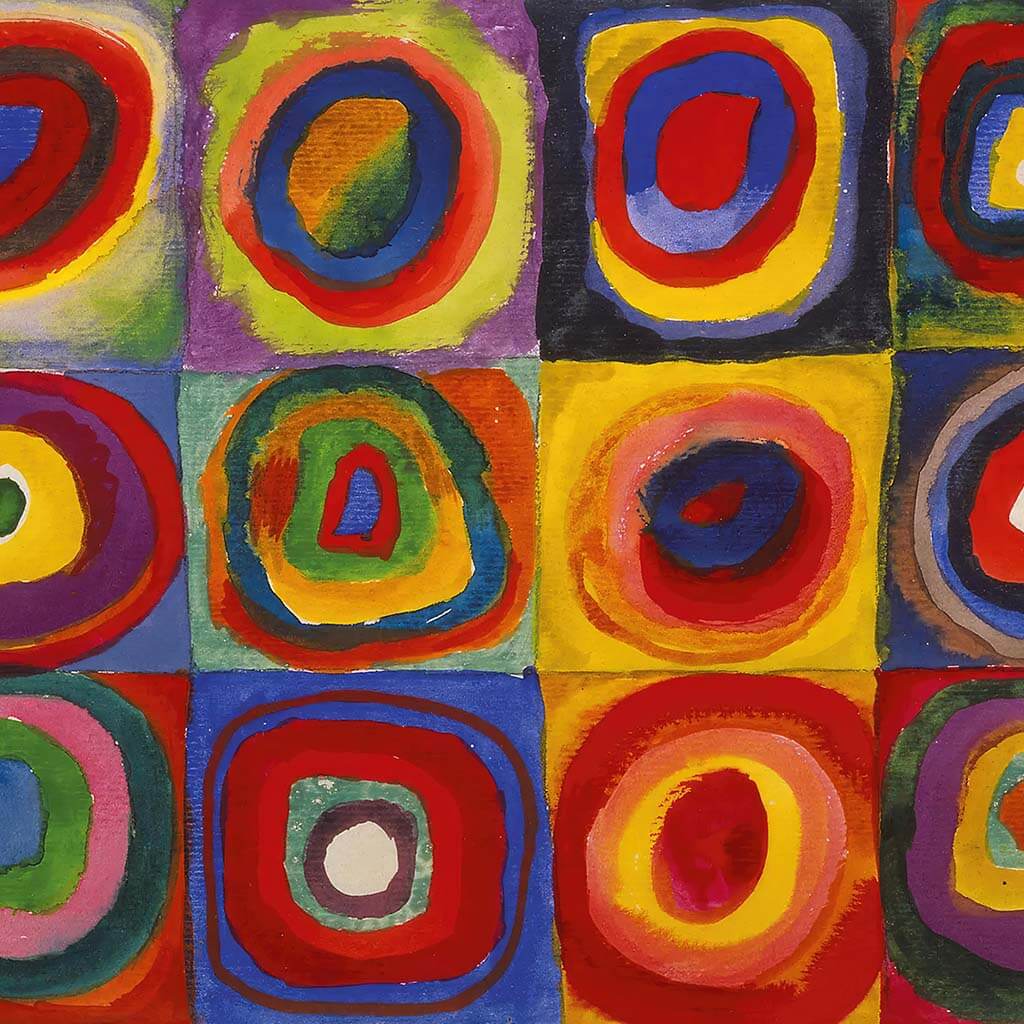 Squares with Concentric Circles Artwork