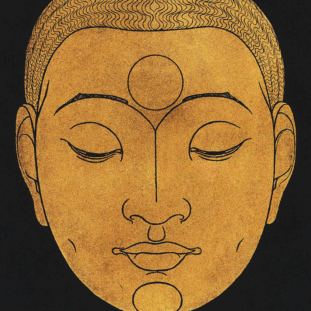 Head of Buddha Digital Art Posters