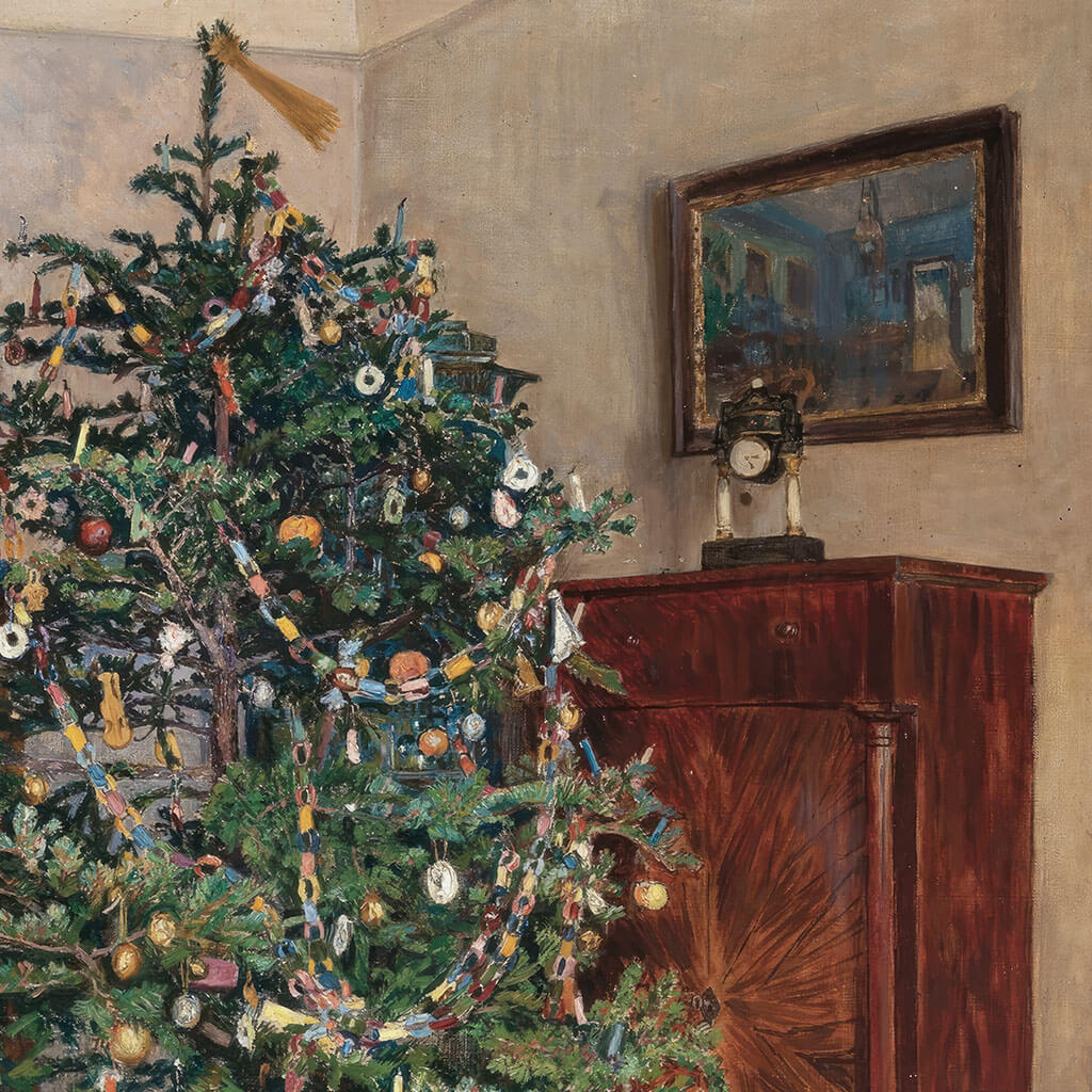 Antique Christmas Tree Downloadable Art