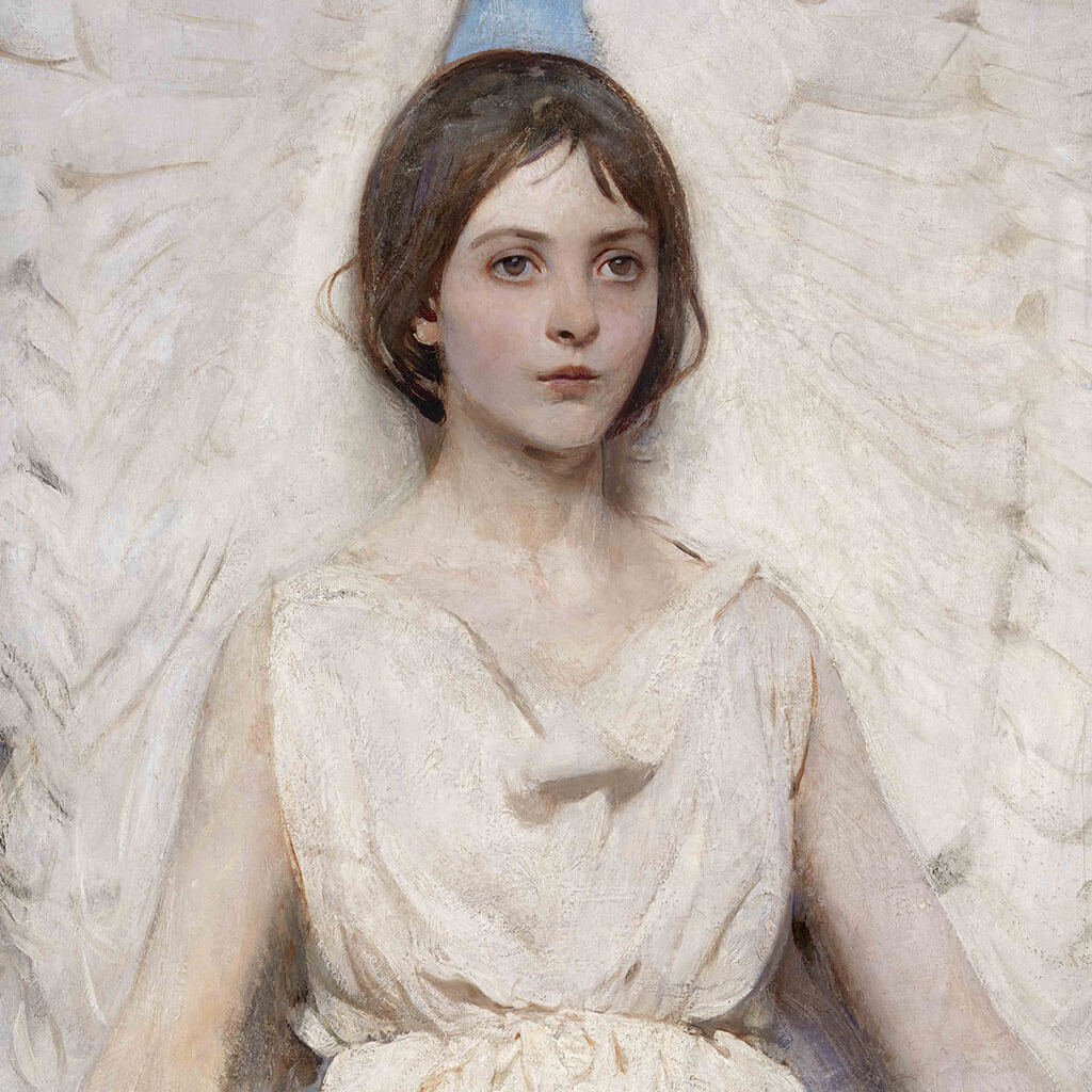 Angel Portrait Painting Printable Wall Art