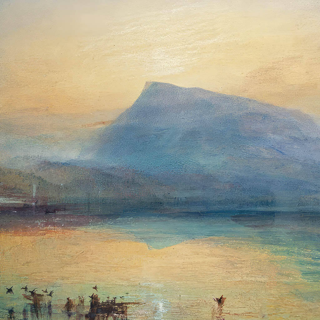 The Blue Rigi Lake of Lucerne,Sunrise Artwork - Printable ...