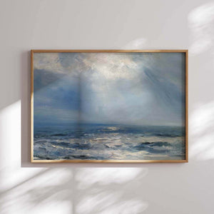 A Sunbeam Over the Sea Digital Art Posters 