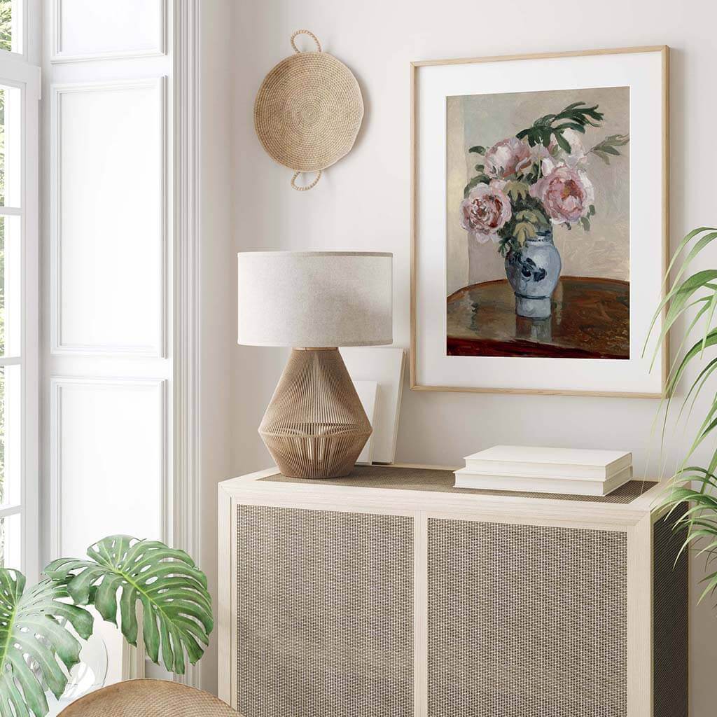 A Vase of Peonies Wall Decor