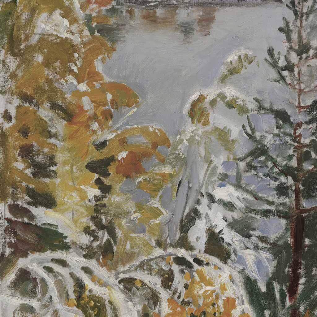 Autumn Landscape, First Snow Printable Art