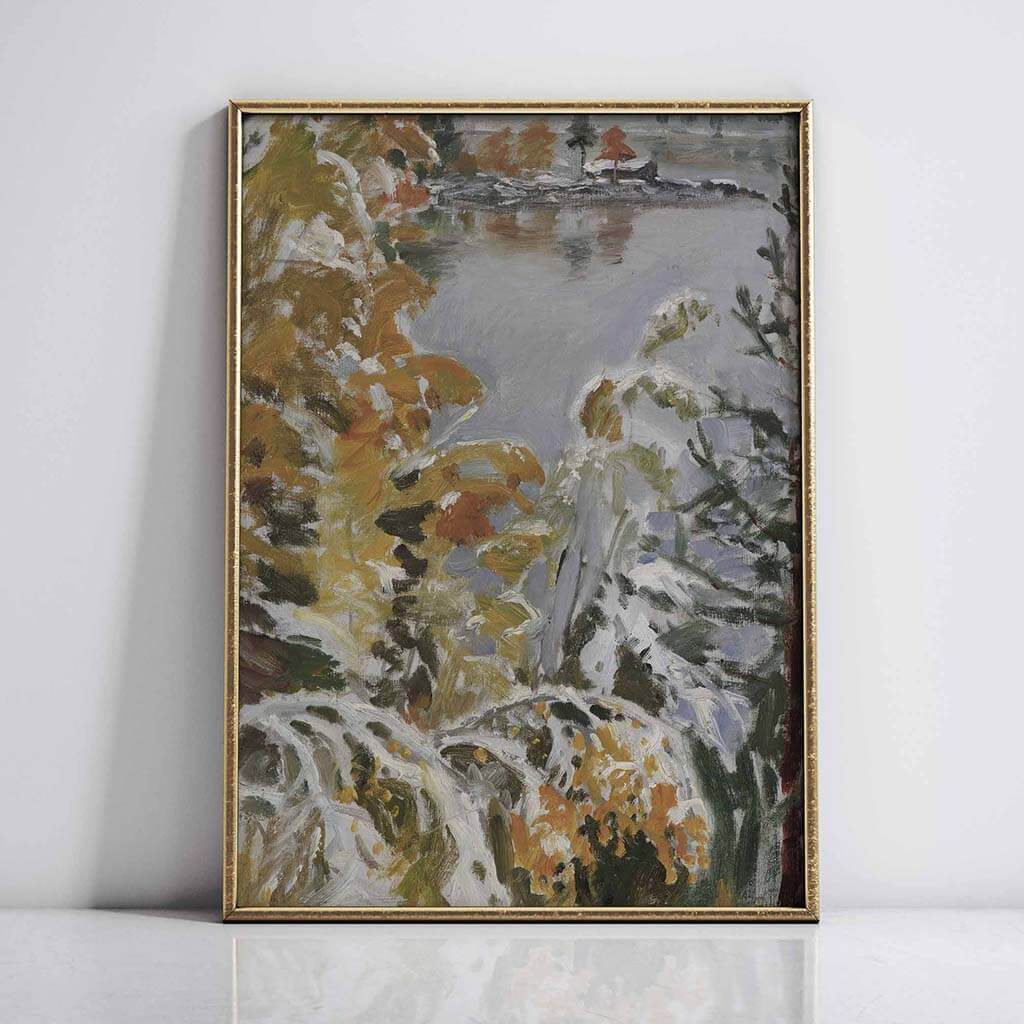 Autumn Landscape, First Snow