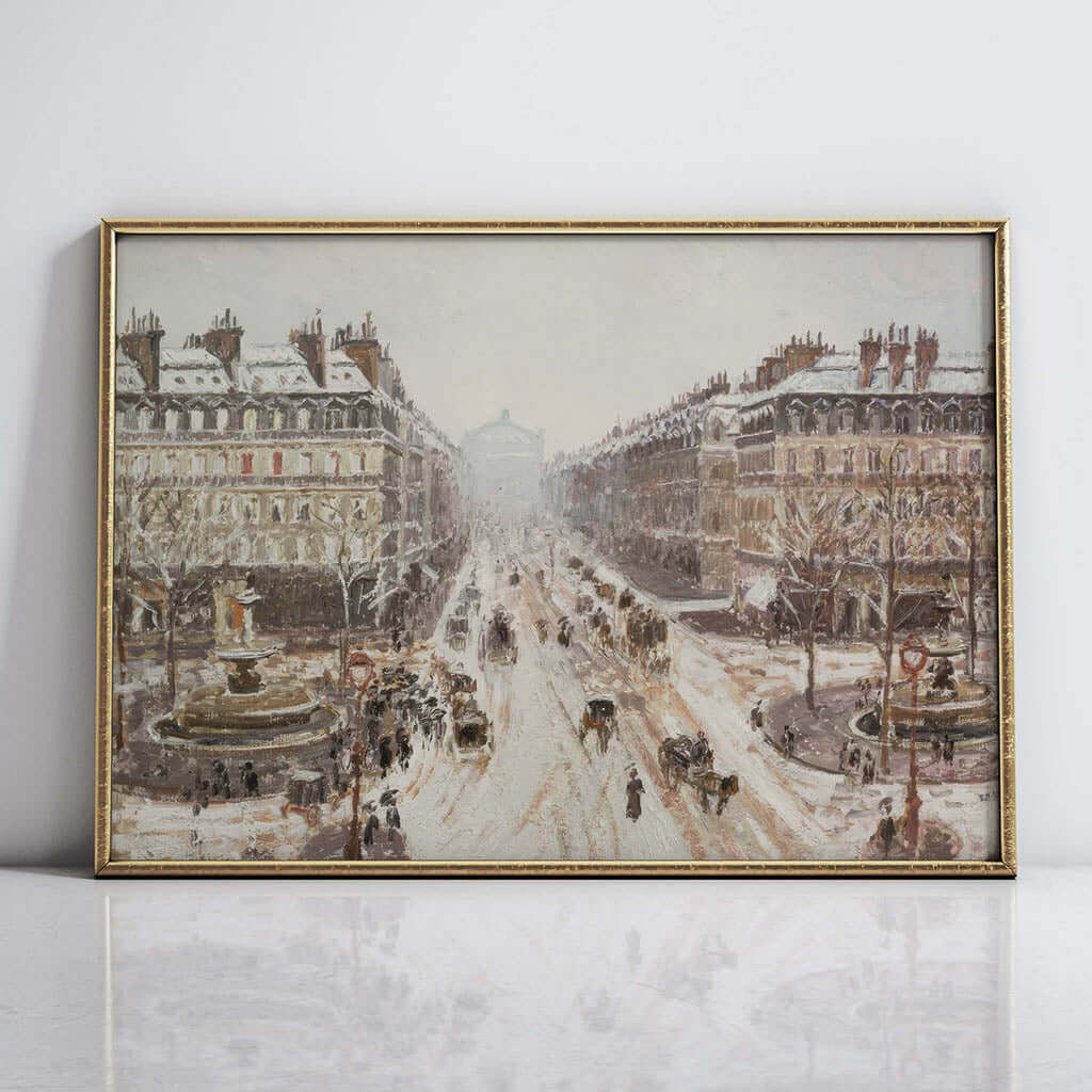 Avenue de l'Opera - Effect of Snow, 1898