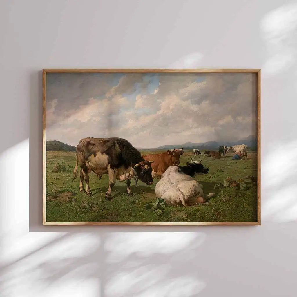 Cattle in the Meadow Downloadable Art