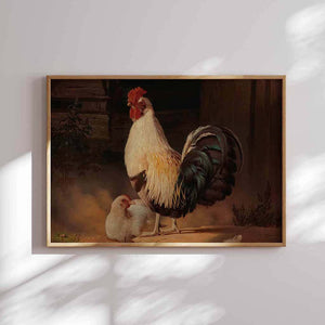 Cock And Hen Printable Wall Art