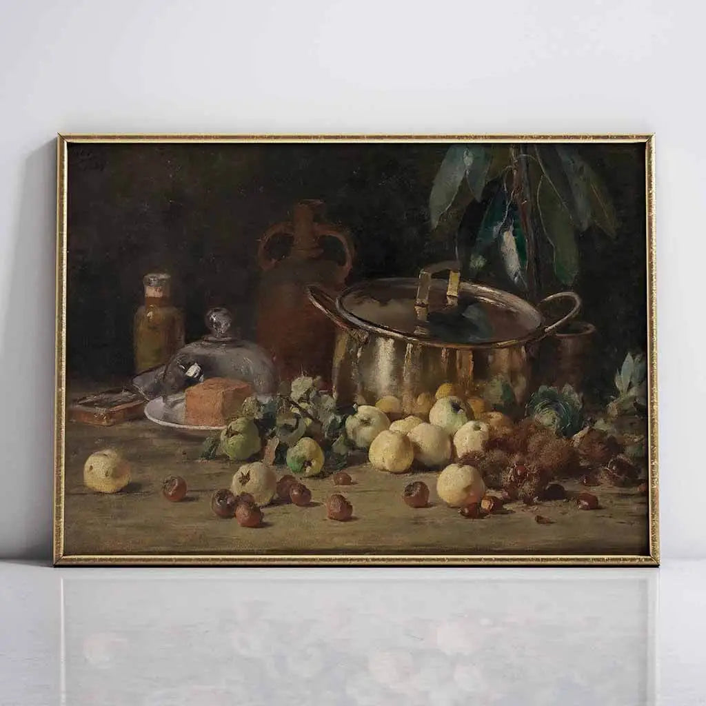 Copper pot and fruit Artwork