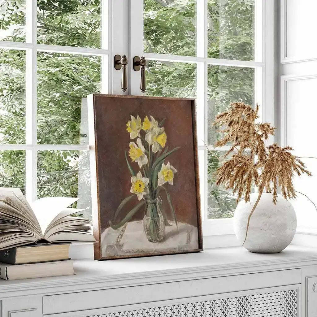 Vintage Daffodil Printable Wall art