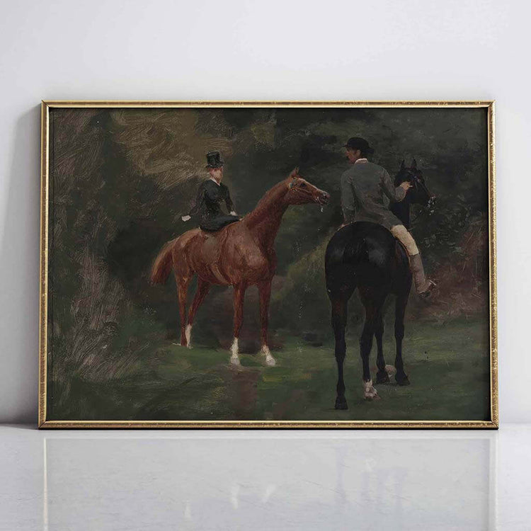 Figures on Horseback Printable Wall Art