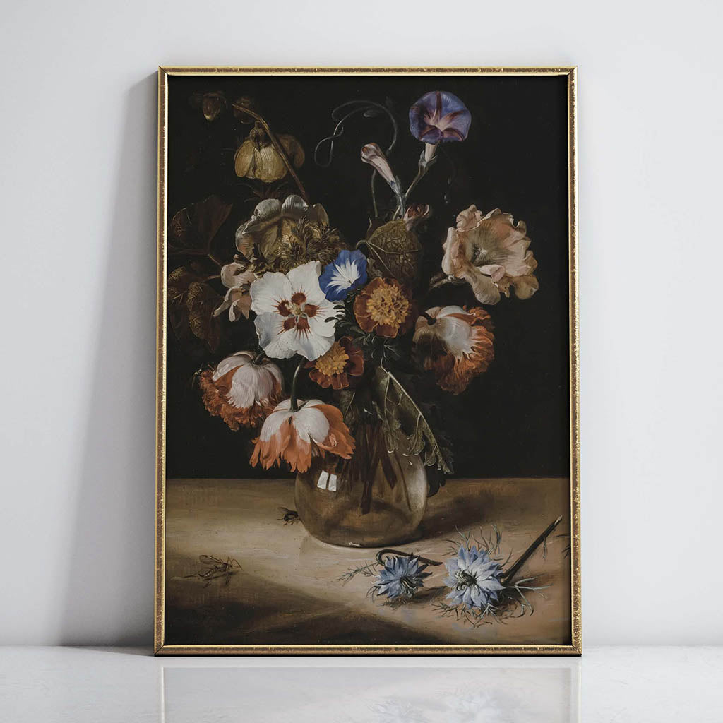 Flowers In A Glass Vase