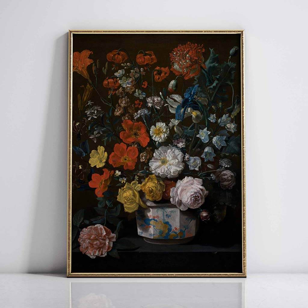 Flowers in a Chantilly Vase