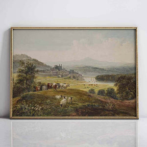 Landscape and Bridge Art Painting