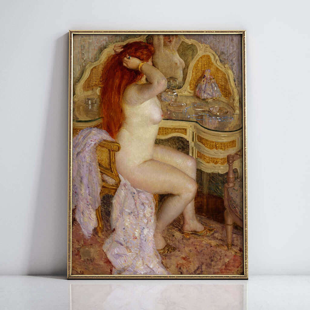 Nude Seated at Her Dressing Table