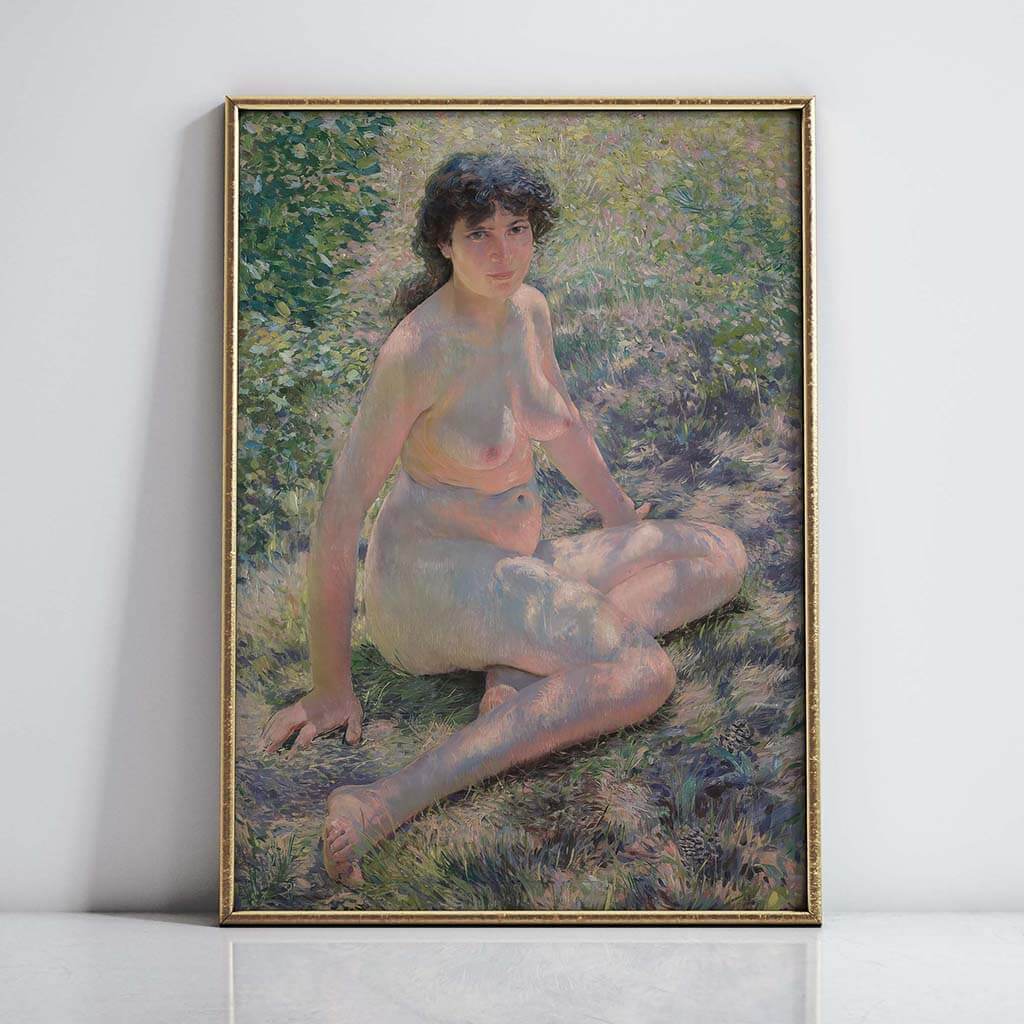 Nude Woman in Dappled Light