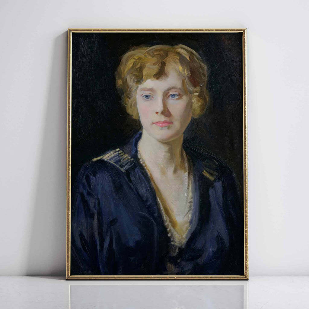 Portrait of a Fair-Haired Woman Wall Art 