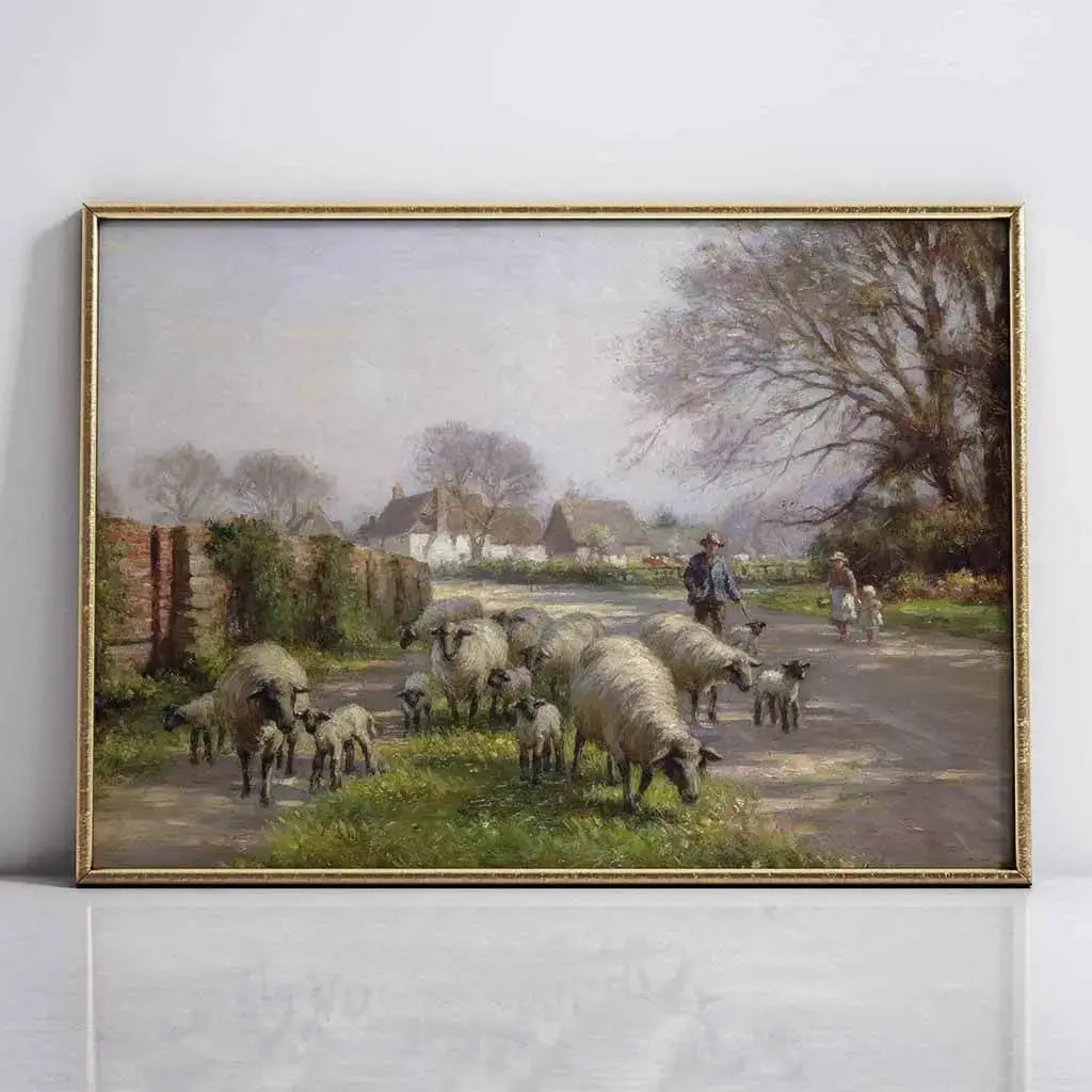 Sheep In Spring Artwork