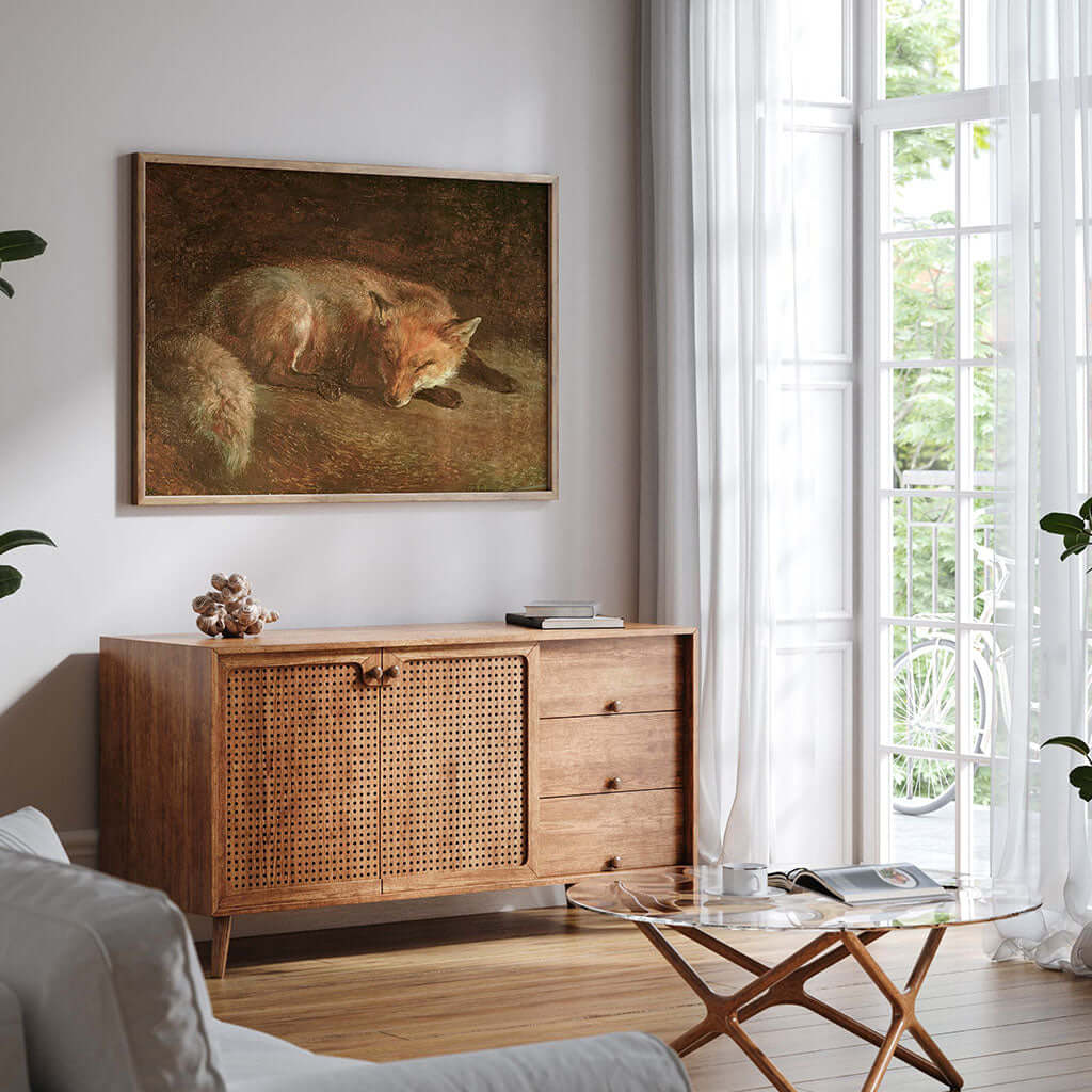 Sleeping Fox Wall Art