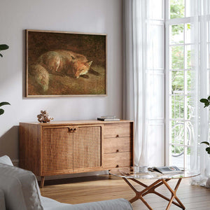 Sleeping Fox Wall Art