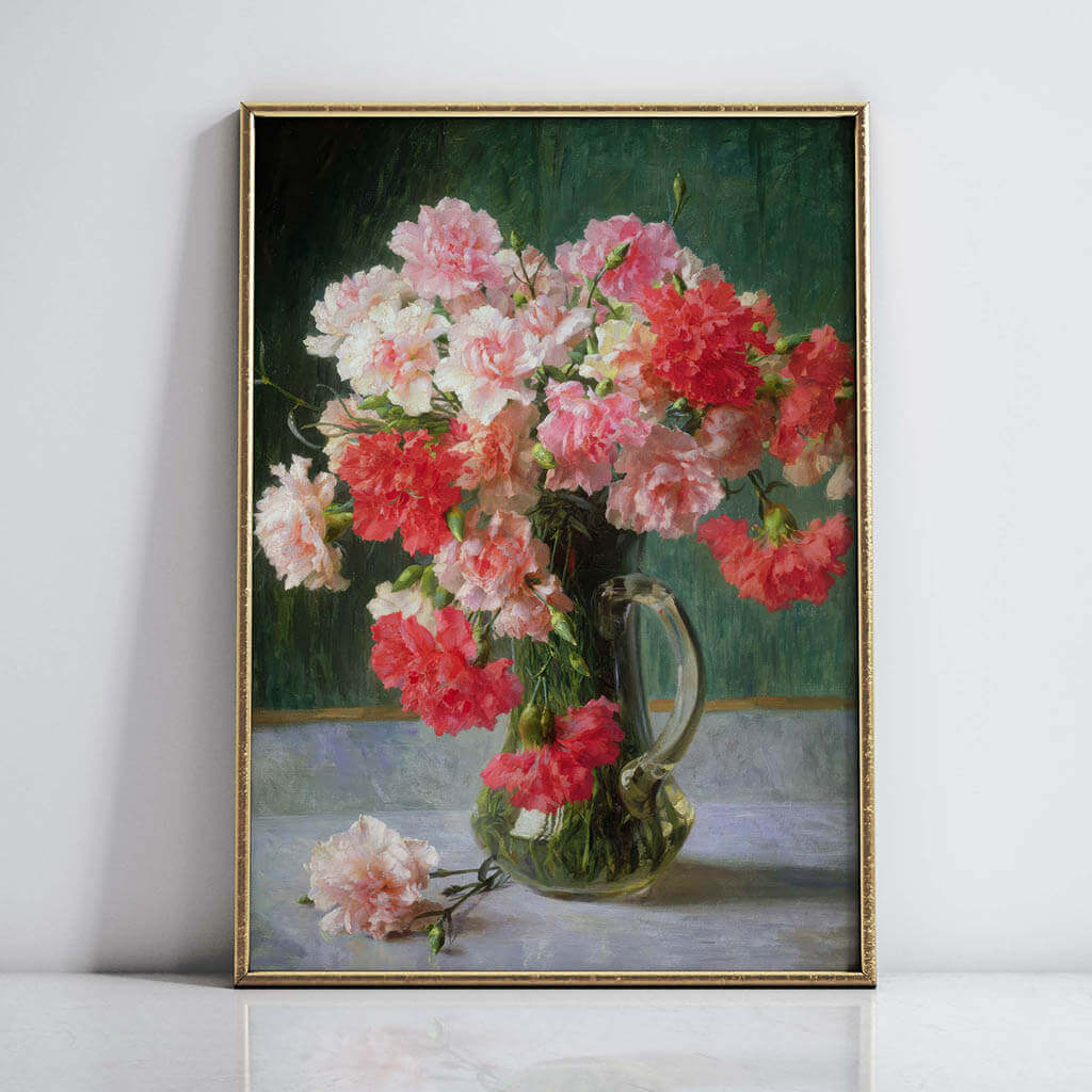 Still life of Carnations Printable Art