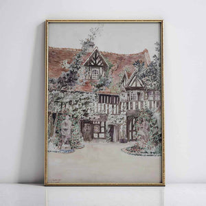 Tudor Charm Digital Wall Art