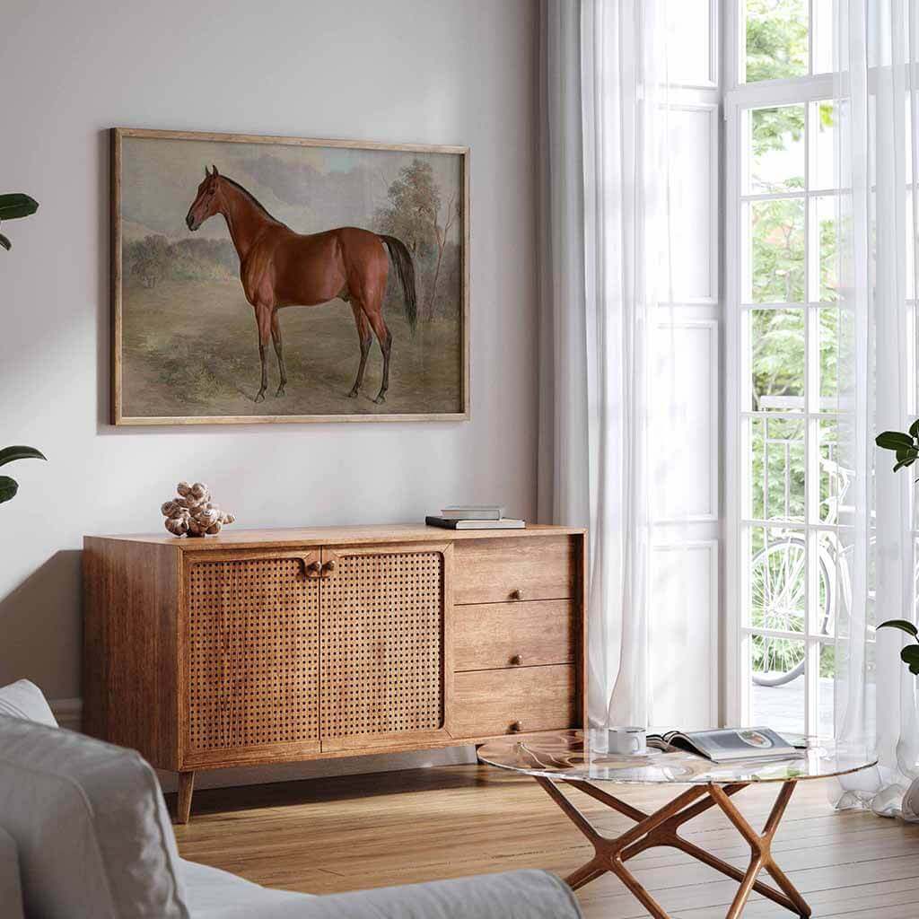 Vintage Horse Painting Printable Wall Art