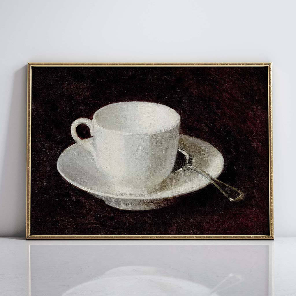 White Cup And Saucer