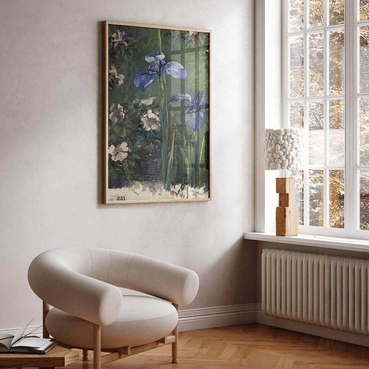 Wild Roses And Irises Wall Art