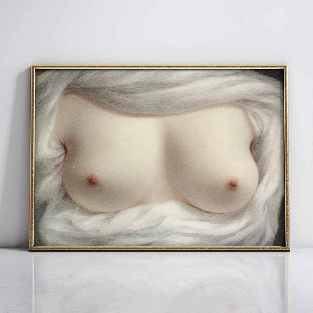 Woman Breasts Painting