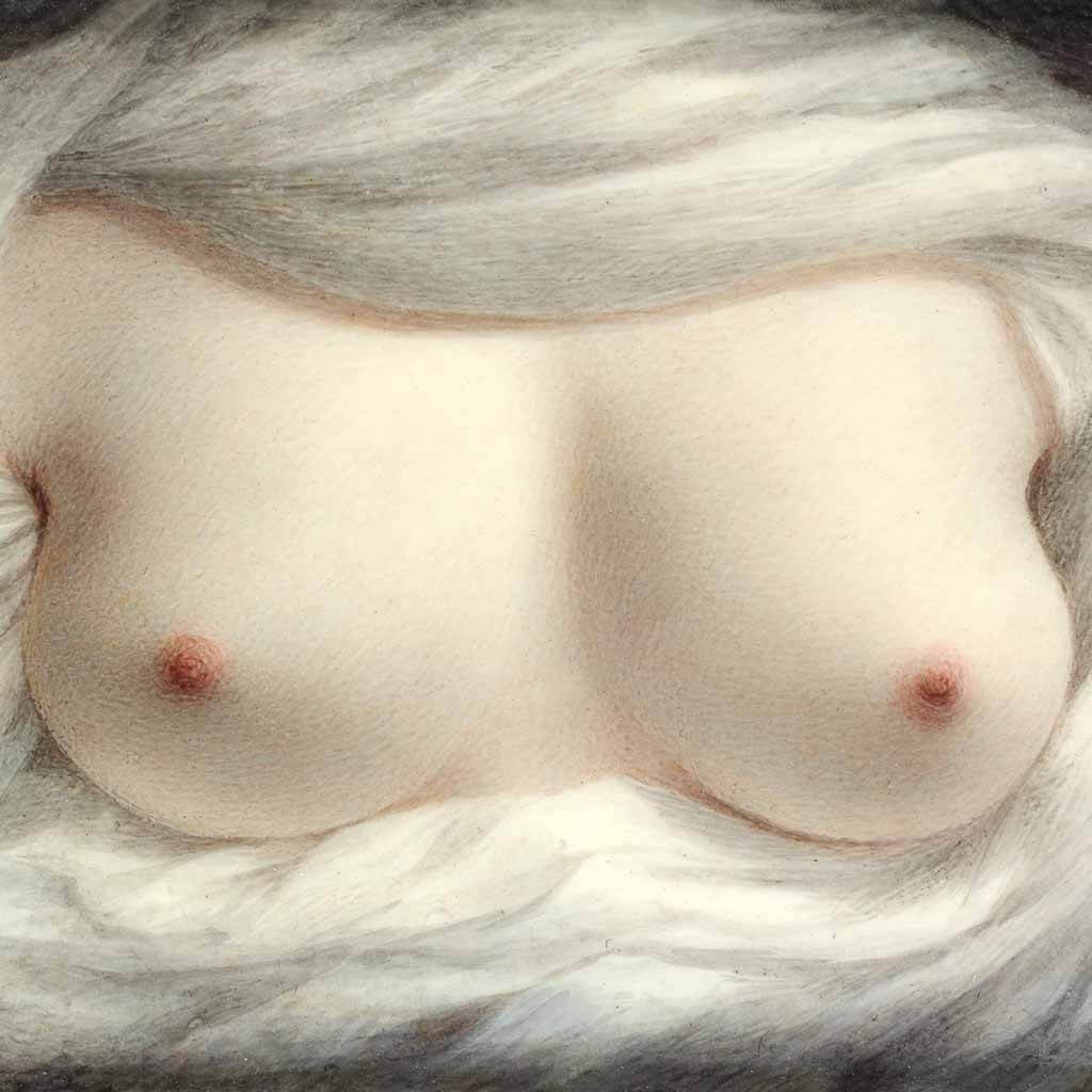 Woman Breasts Painting