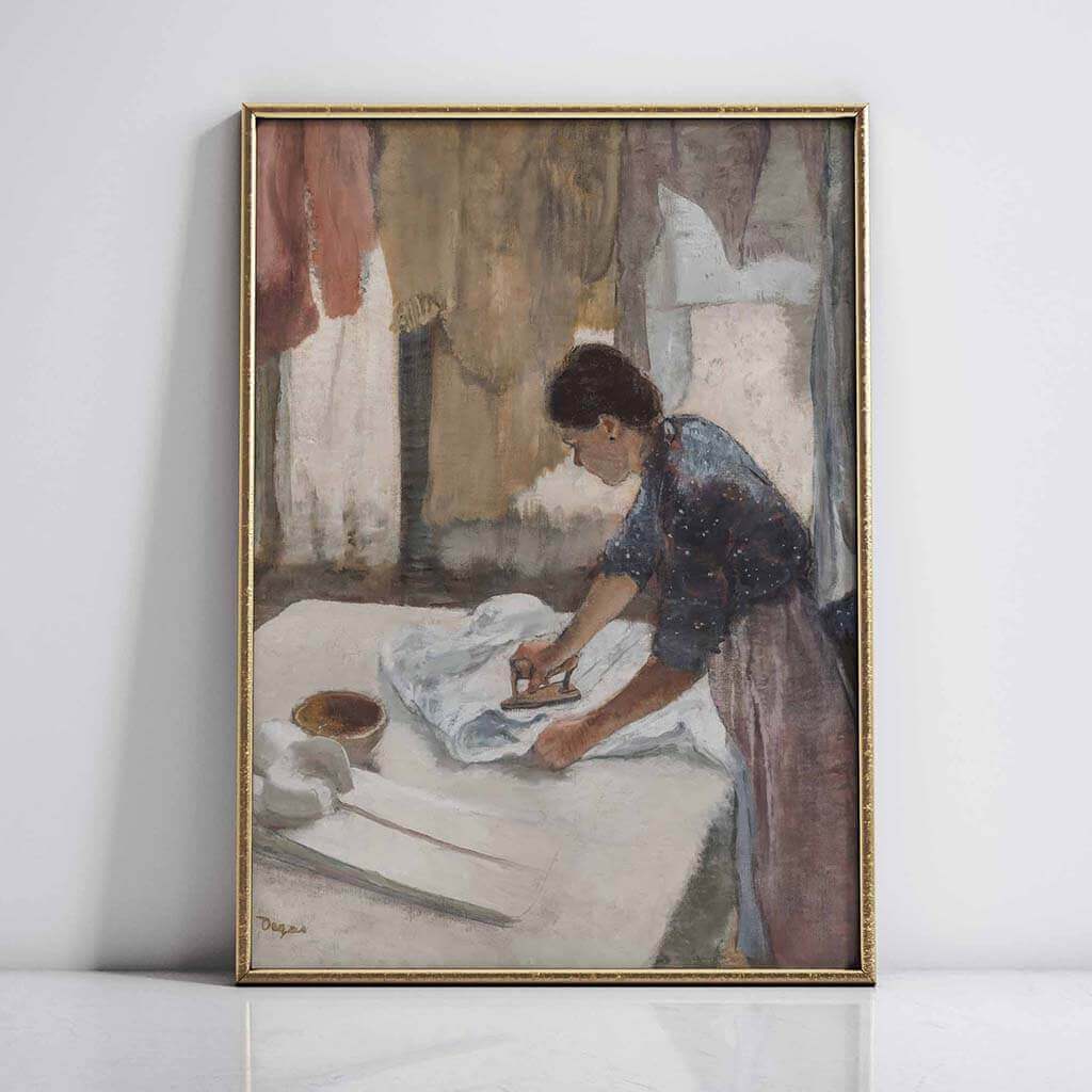 Woman Ironing Wall Art 